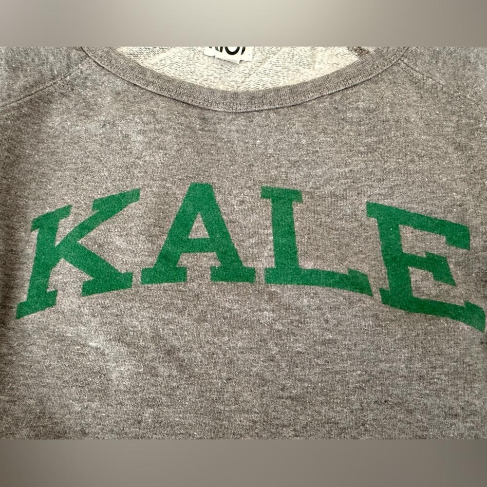 The Original Kale Sweatshirt Sub Urban Riot OS Green on Gray Y2K vintage women’s - Picture 6 of 9